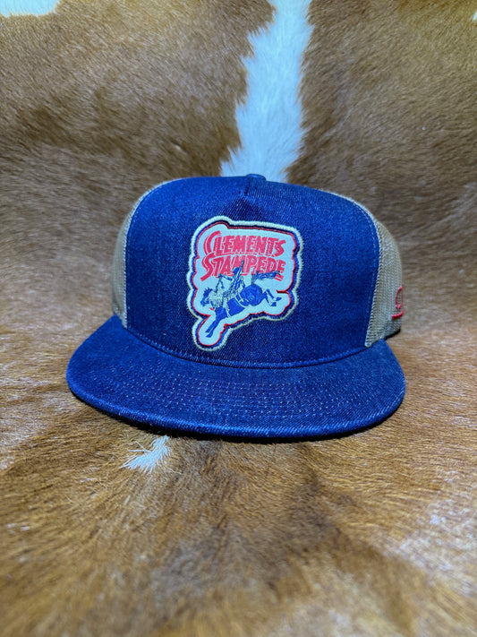 Blue Denim Flat Bill