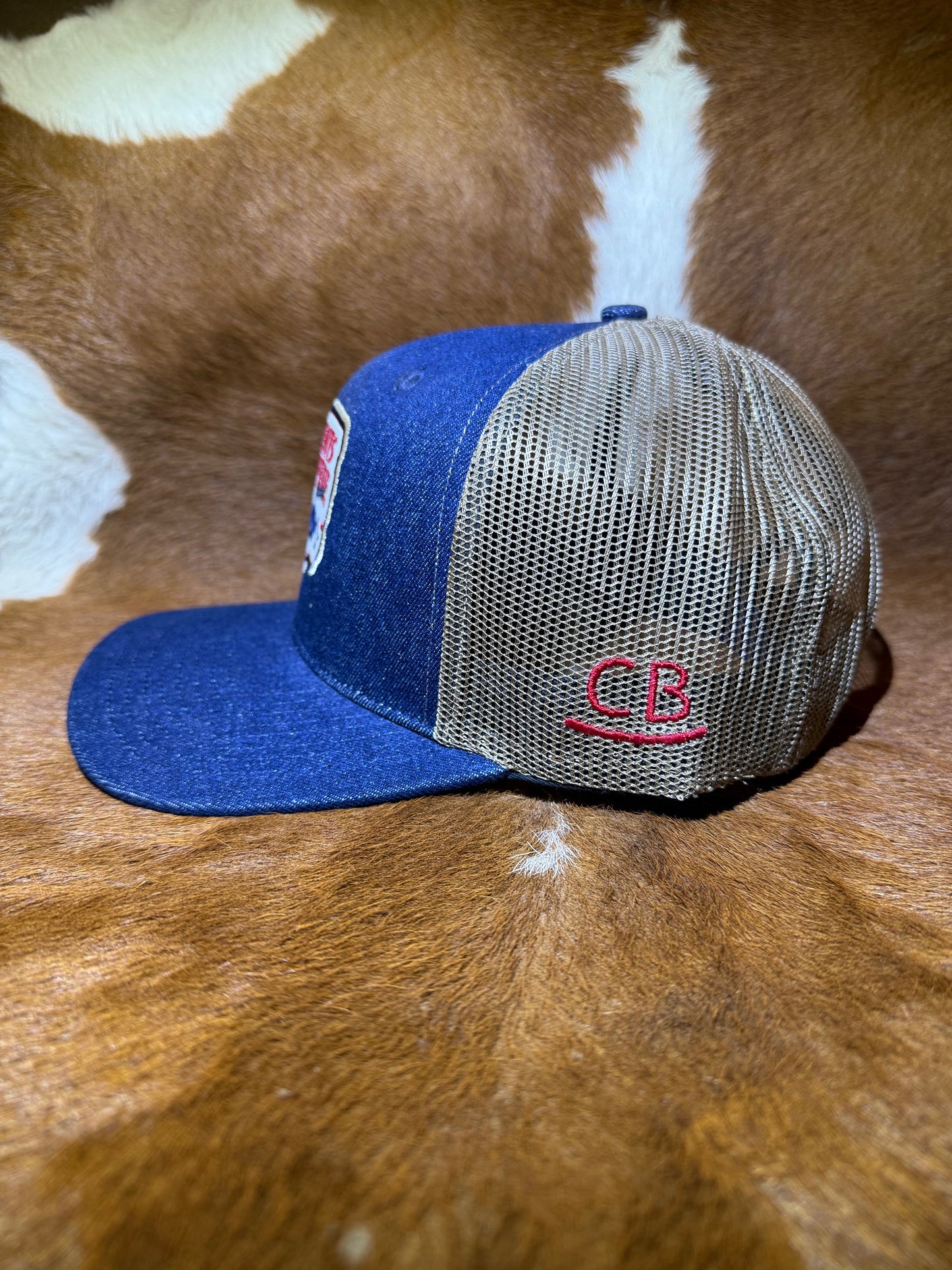 Blue Denim Curved Bill