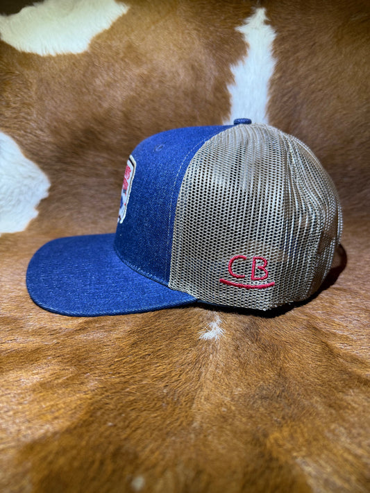 Blue Denim Curved Bill