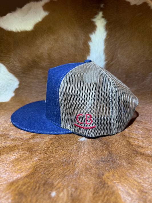 Blue Denim Flat Bill